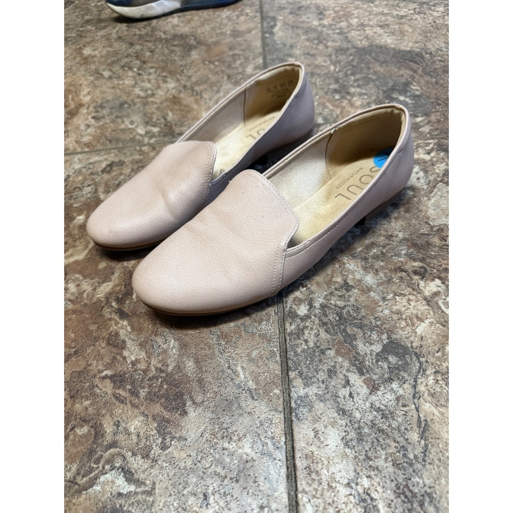 Soul Naturalizer Ashley Loafers Womens 7.5 M Blush Pink Nude Slip On Flats Shoes